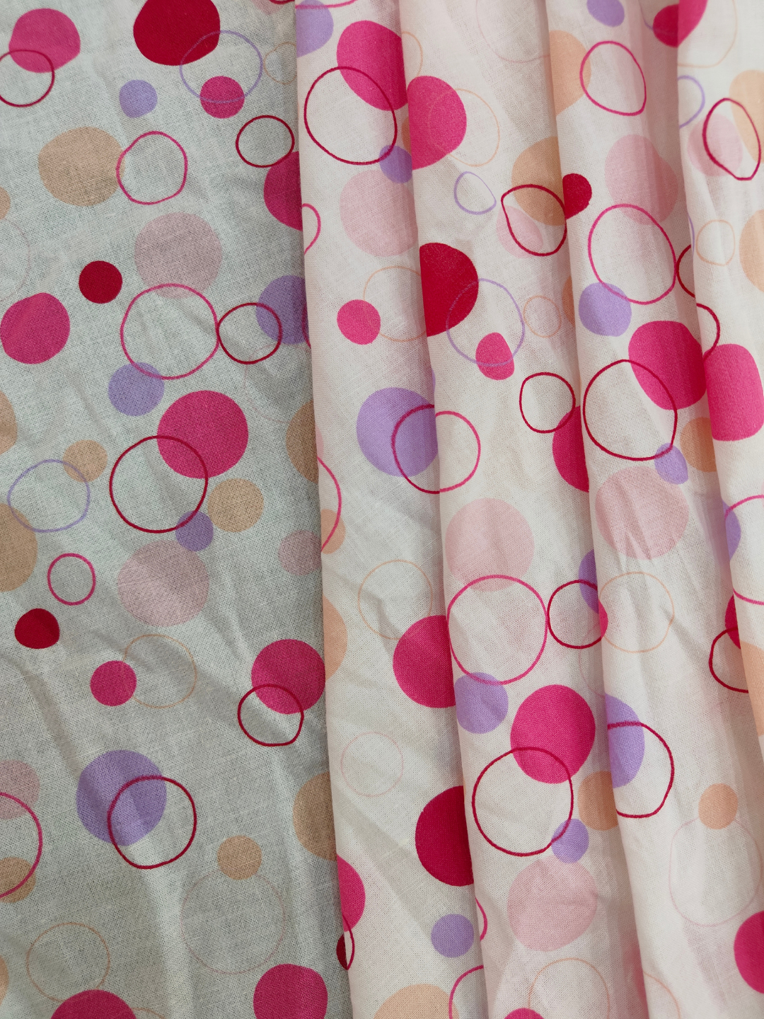 Multi Polka Dot Pure Cotton Fabric- Rs.179/m