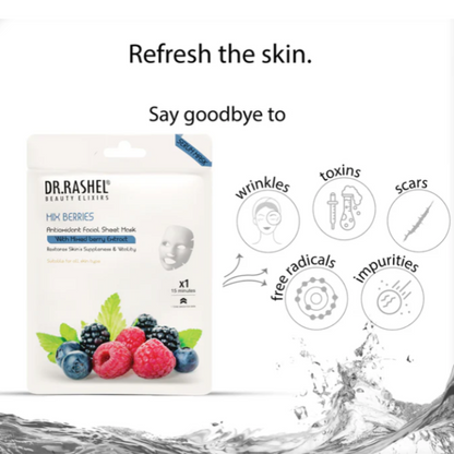 Dr Rashel Mix Berries Face Sheet Mask with Serum