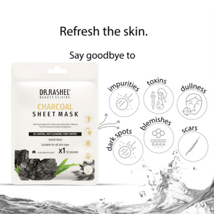 Dr Rashel Charcoal Face Sheet Mask with Serum