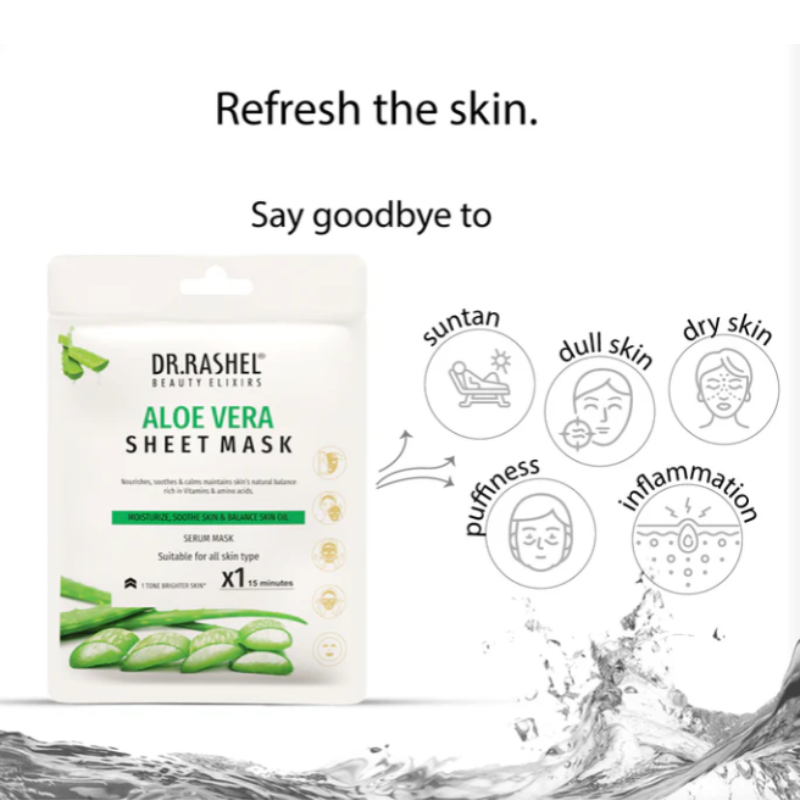 Dr Rashel Aloe Vera Face Sheet Mask with Serum