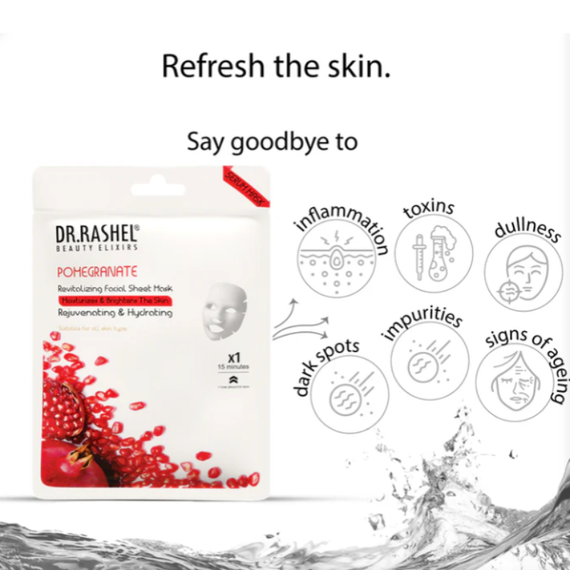 Dr Rashel Pomegranate Face Sheet Mask with Serum