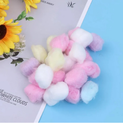 Cotton Balls Multi Colour- 50 Balls