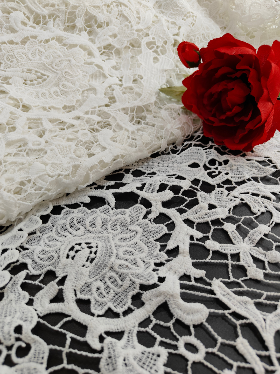 White Croshia Fabric- Rs. 349/m